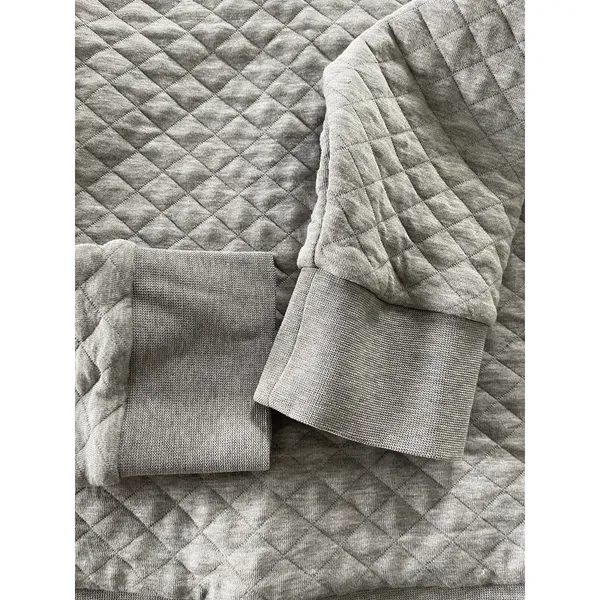 Patagonia Women's Organic Cotton Quilt Snap T Pullover Gray And Lilac Sz‎ XS - Image 4