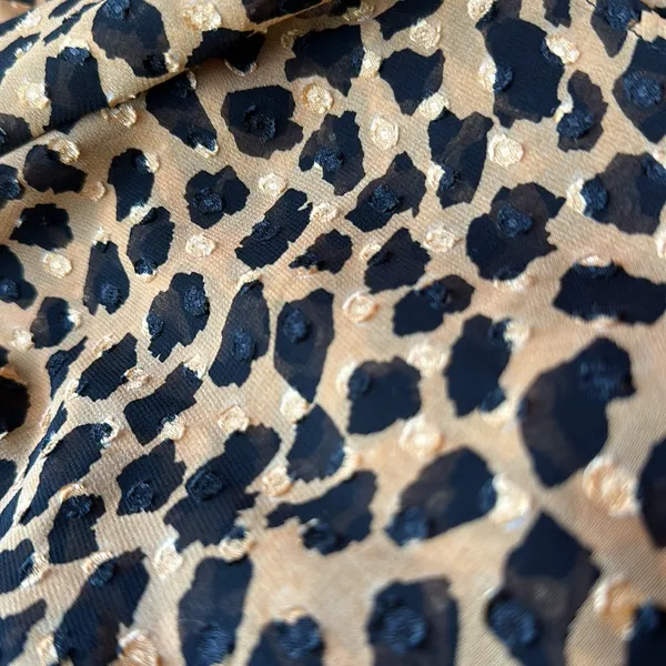 New Free People Cheetah Animal Print Long Sleeve Mini Dress size M - Image 11