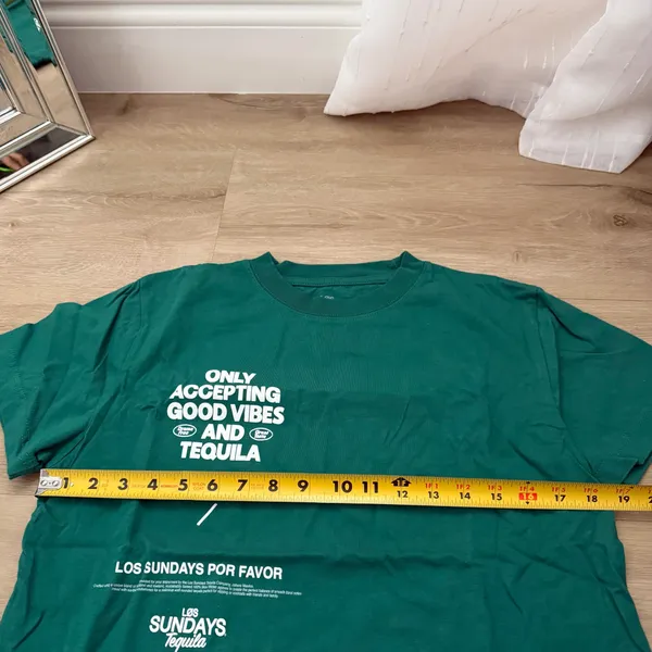 Los Sundays Tequila Graphic Green T-Shirt - Image 4