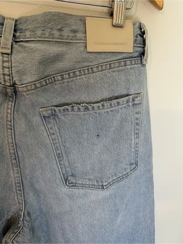 NWOT Citizens of Humanity Ayla Swirl High-Rise Tapered Jeans 28 - Image 5