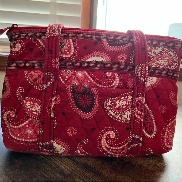 Vera Bradley Mesa Red medium shoulder tote bag - Image 2