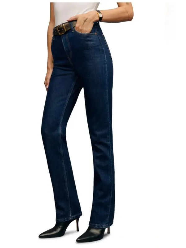 NWT Reformation Jax Stretch High Rise Straight Leg Jeans Seneca SZ -24 - Image 3