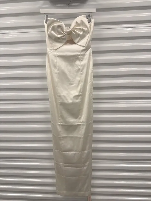 Sau Lee Esther Strapless Column Gown White Womens Size 2 - Image 4