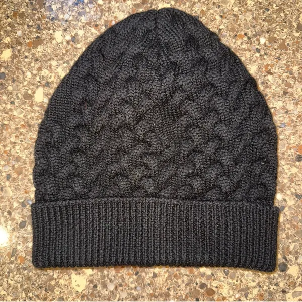 DOLCE & GABBANA 100% Wool Beanie‎ Knit Crochet Black One Size - Image 4