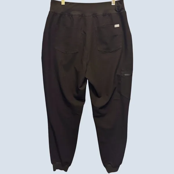 1910 | FIGS Zamorra High Waisted Jogger Scrub Pants Black Womens M Medical Nurse - Image 2