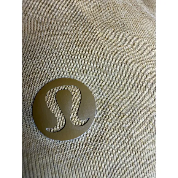 Lululemon Womens Short Sleeve Crew Neck T-Shirt‎ Mustard Yellow Heathered Size L - Image 4