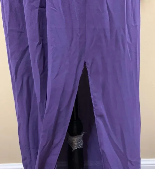 Purple Ruffle Maxi Dress - Image 7