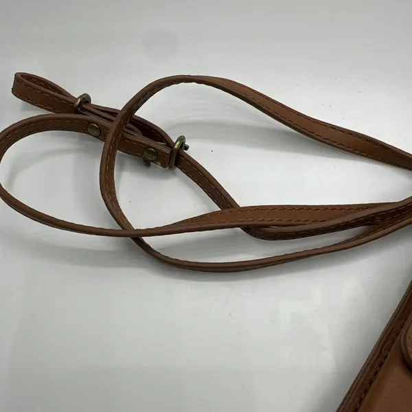 The Sak Collective Leather Smartphone Crossbody Wallet Bag Tobacco Brown Mandala - Image 6