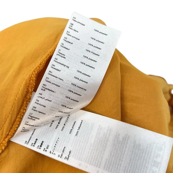 Maje Rasti One-Shoulder Dress Long High-Lo Satin Yellow Size 1 US‎ Small - Image 14