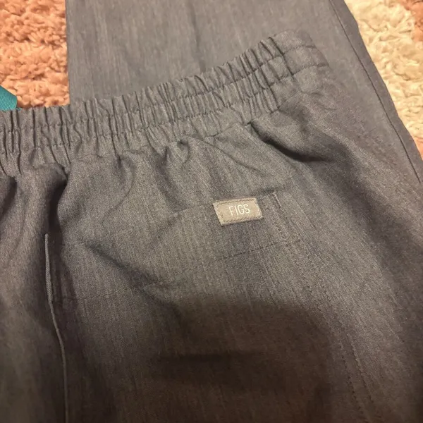 Figs Yola Skinny Scrub Pants Womens Small Nursing Medical Uniform Graphite Gray - Image 6