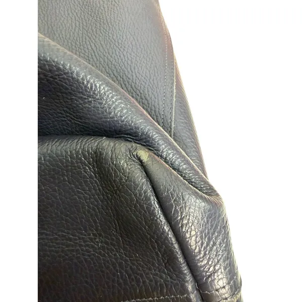 Cuyana Navy Blue Pebbled Leather Slouchy Shoulder Bag - Image 5