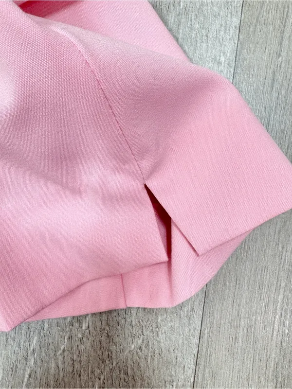 Zara Mid Rise Crop Ankle Trouser Dress Pants Pink Size 6 Office Career Chino - Image 5
