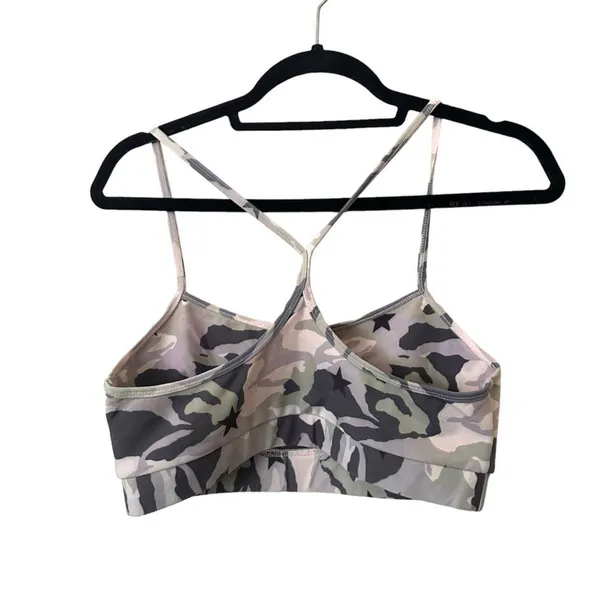 MONROW‎ Camo Racerback Sports Bra Sz L - Image 3