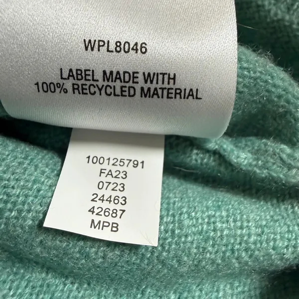 Charter Club Cashmere Sweater Women Small Seafoam Mint Green Crewneck Pullover - Image 7