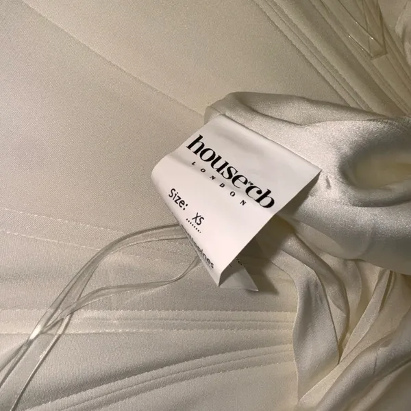 NWOT House Of CB 'Arista' Ivory Satin Corset Mini Dress sz XS - Image 8