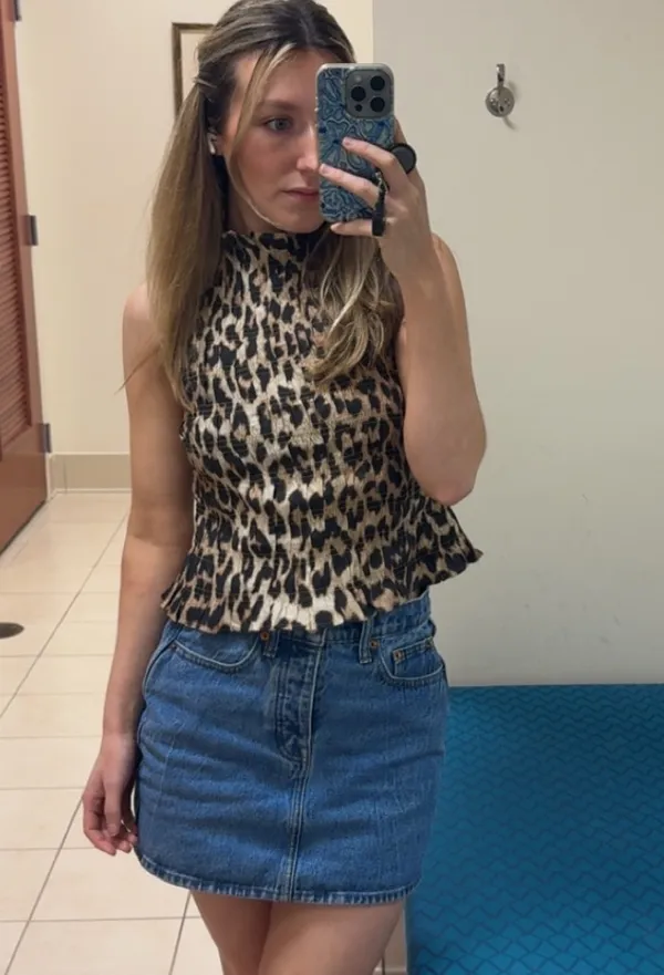 Universal Threads Jean Skirt Denim - Image 2