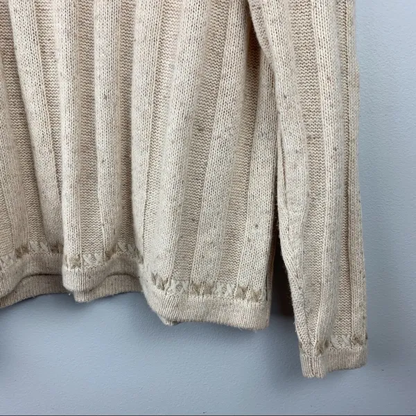 Woolrich Ramie and Wool Blend Quarter Zip Sweater - Image 6