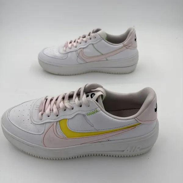 Nike Air Force 1 PLT.AF.ORM White Pearl Pink Yellow Women's Size 10.5 - Image 4