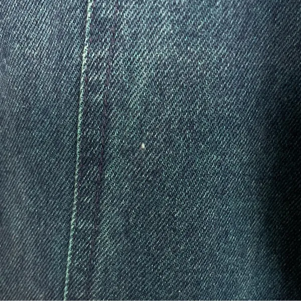 Vintage Jeans Yoke Front Seams Blue Greenish‎ Women Mom Jeans Unique Retro Dyed - Image 9