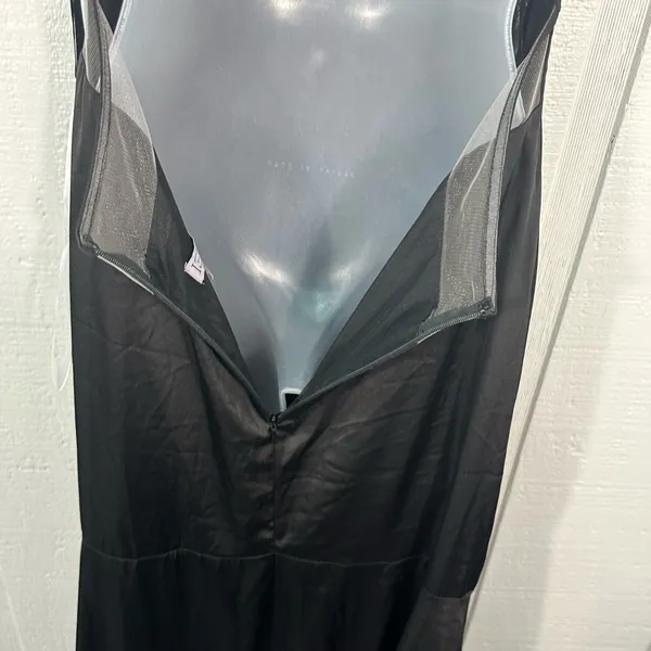 Leena For Mac Duggal Black Spaghetti Strap Dress Size 6 NWT - Image 3