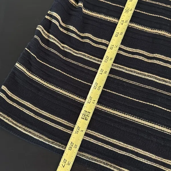 Lauren Ralph Lauren Striped Black and Gold‎ Top - Image 4