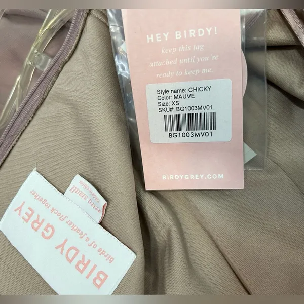 Birdy Grey Mauve Convertible Bridesmaid Dress NWT XS Multiway Gown - Image 15