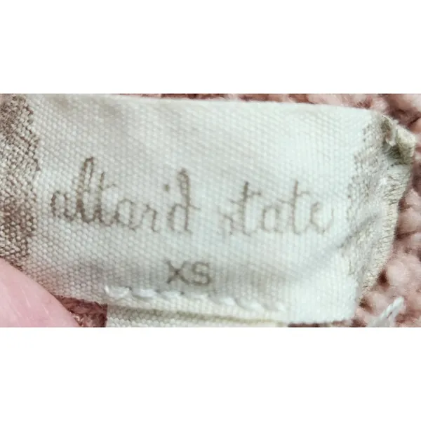 Altard State Fuzzy Teddy Bear Hoodie Pink Long Sleeve‎ Casual Womens XS - Image 3