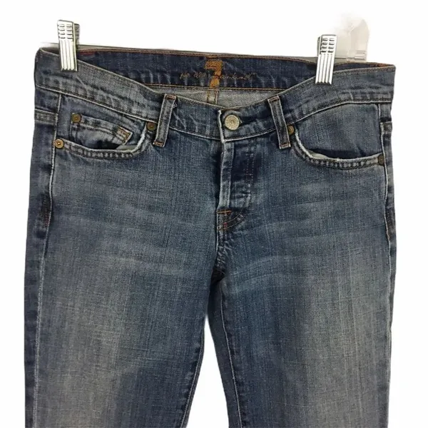 7 for All Mankind Boy Cut Button Fly Jeans 26 - Image 2
