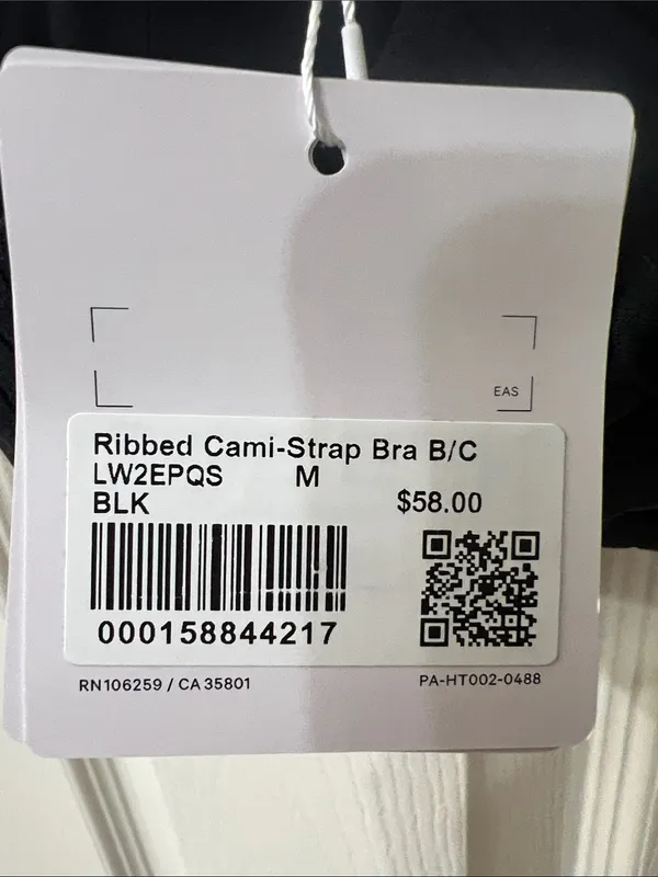 Ribbed Cami-Strap Bra B/C - Image 6