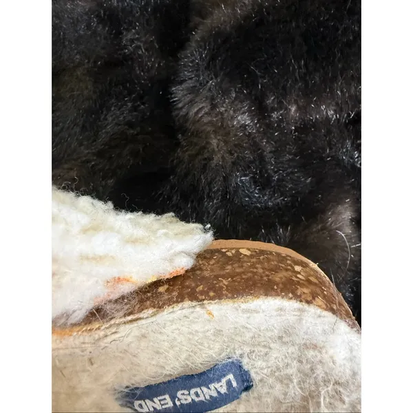 Lands End Labrador Dog Sherpa Lined Felt Clog Cork Slipper Slip-on Shoes 9.5 - Image 3