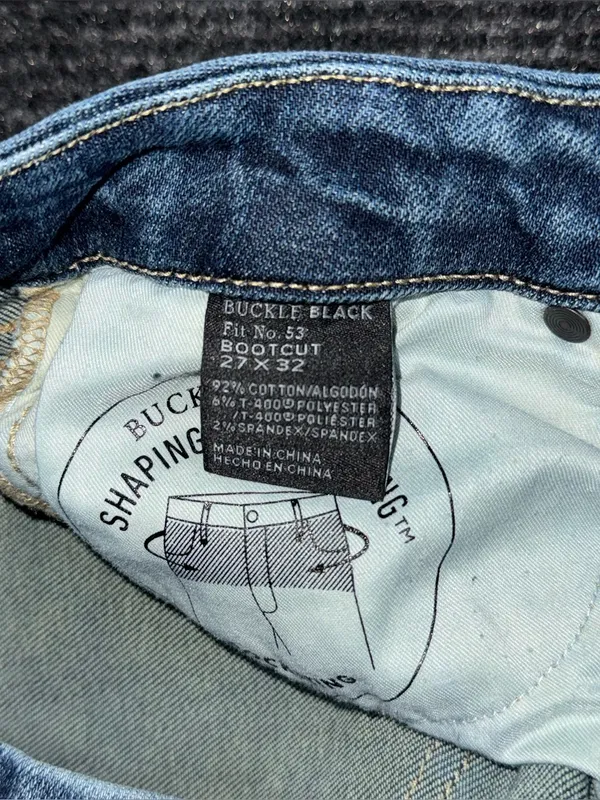 Buckle Black Fit No 53 Bootcut Stretch Jeans Ogden 2 Wash 27x32 Mid Rise BBW6014 - Image 9