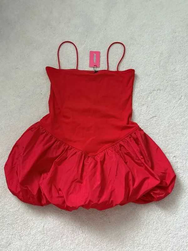 Edikted Red Dress - Image 3