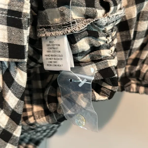 Promesa‎ Small Carefree Heart Cropped Gingham Button-Up Shirt - Image 8