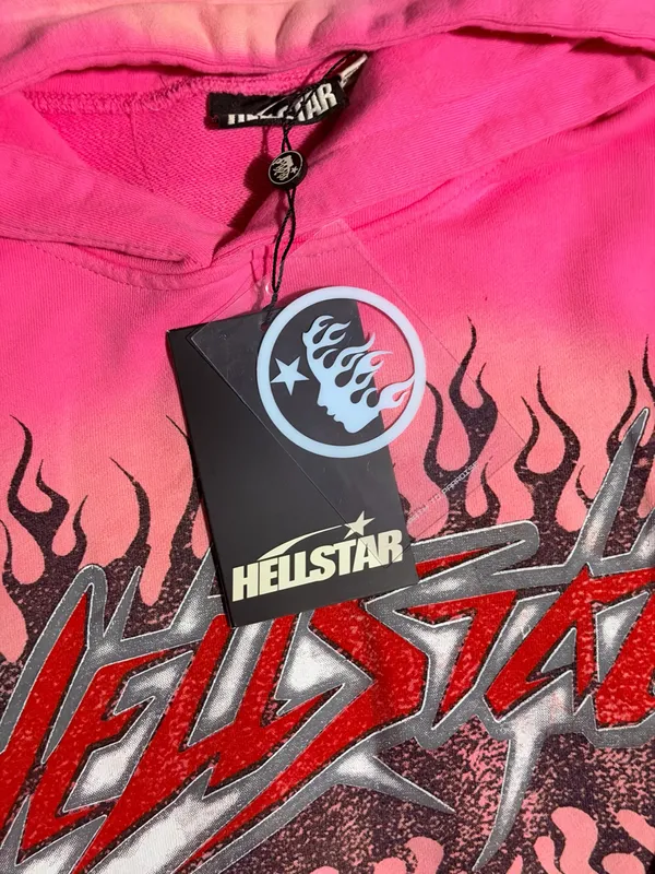 Pink Hellstar Brainwashed without brain hoodie Size M - Image 6