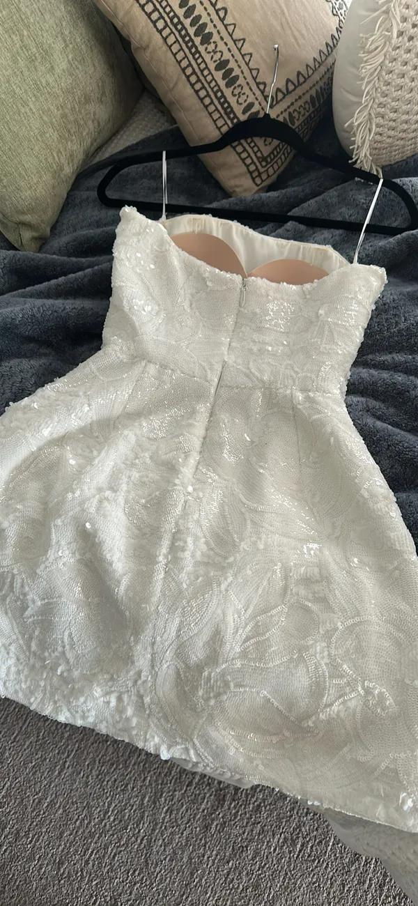 Helsi Sequin Dress White Size M - Image 7