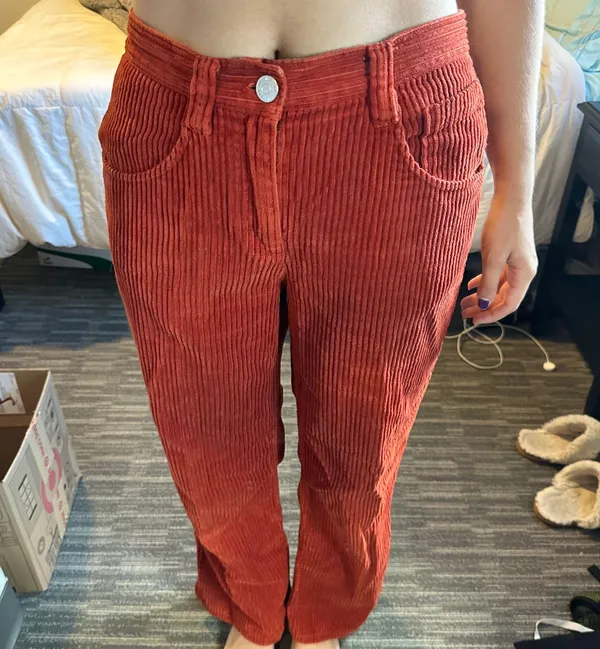 Red Corduroy Pants - Image 4