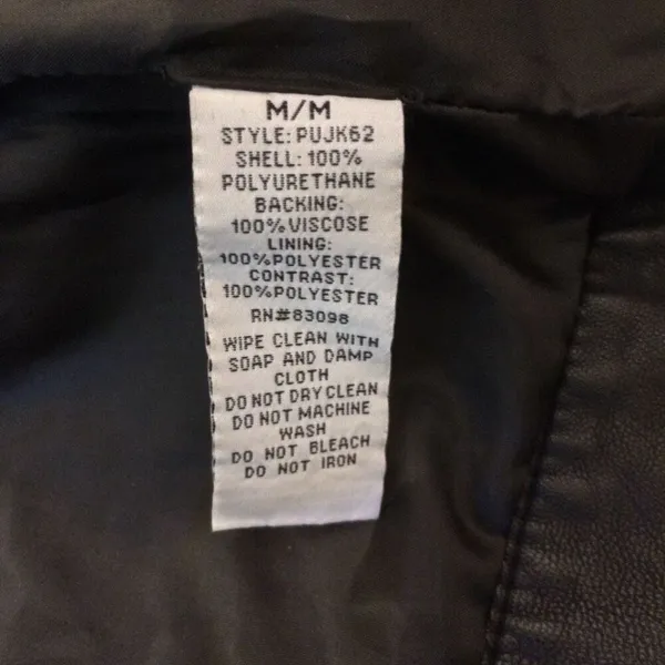 Ci Sono faux leather moto jacket women’s medium - Image 5