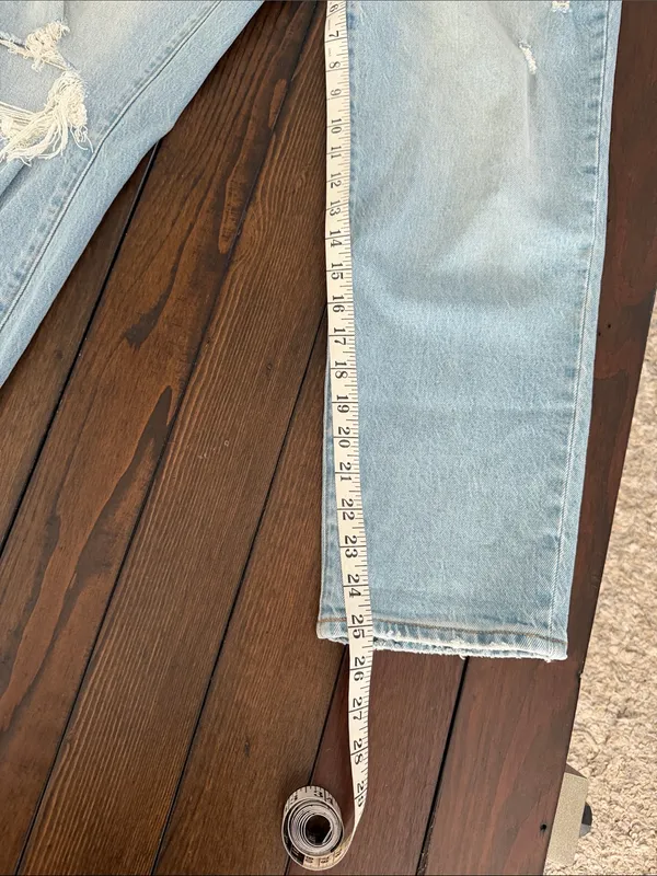 Abercrombie & Fitch The Boyfriend Mid Rise Jeans Women’s Size 8 Blue Denim - Image 7