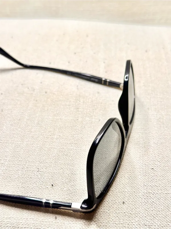 Persol PO3225S 95/31 Black Rectangle Sunglasses Handmade in Italy - Image 15