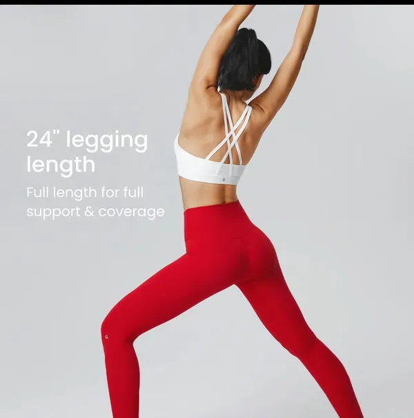 Red Align Crossover Leggings Size XS - Image 4
