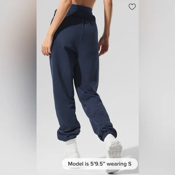 Alo Yoga NWT Accolade High Waist Jogger Sweatpants Navy Blue Size L - Image 5