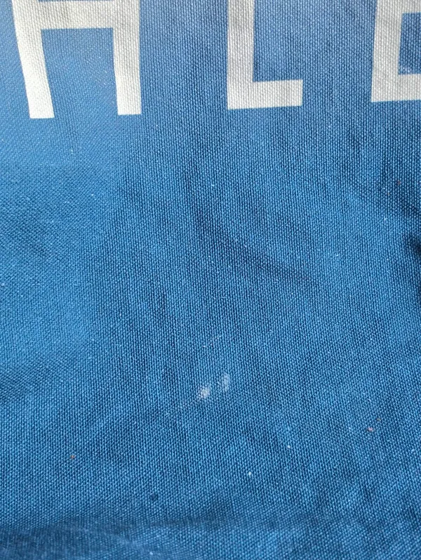 Athleta Blue Ombre Canvas Tote Shopping Bag - Image 3