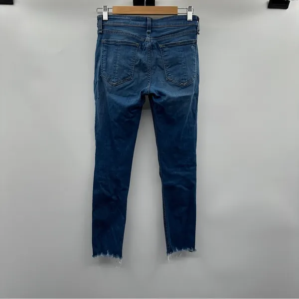 Rag & Bone Cate Mid Rise Ankle Raw Hem Skinny Jeans Size 26‎ - Image 4