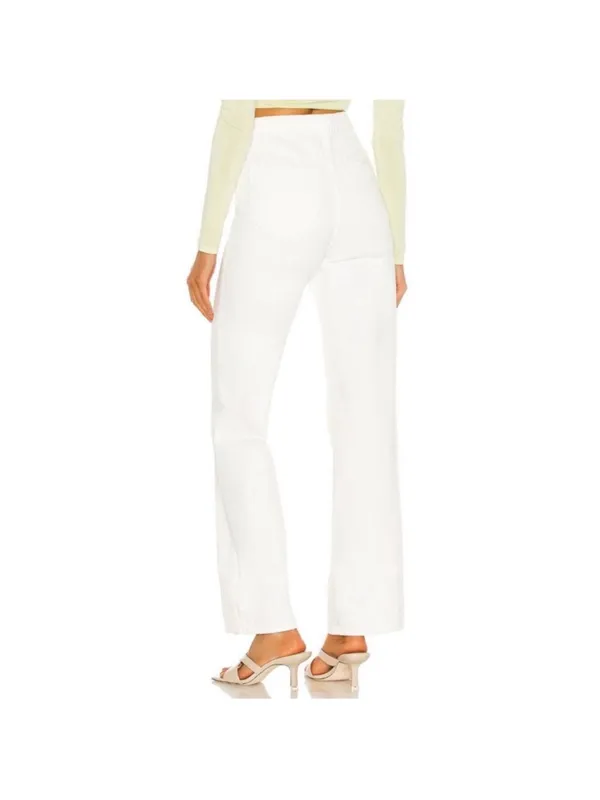 Rollas White Heidi High Rise Loose Straight Jeans Size 27 - Image 2