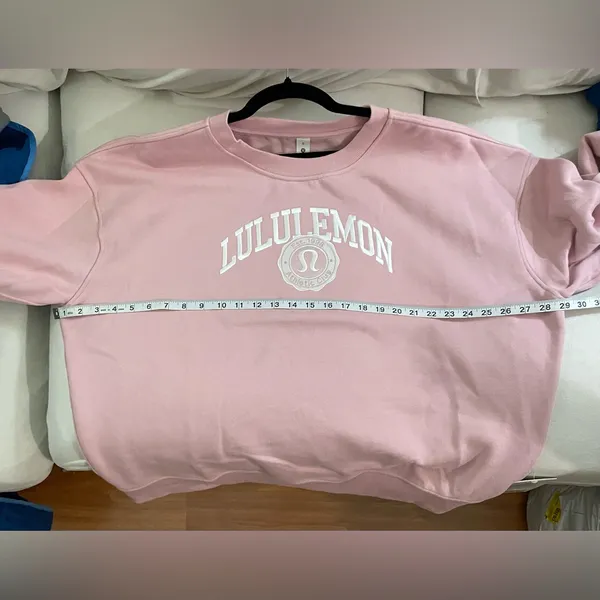 Lululemon NWT Perfectly Oversized Crew Embroidered Graphic Fleece Size XL - Image 10