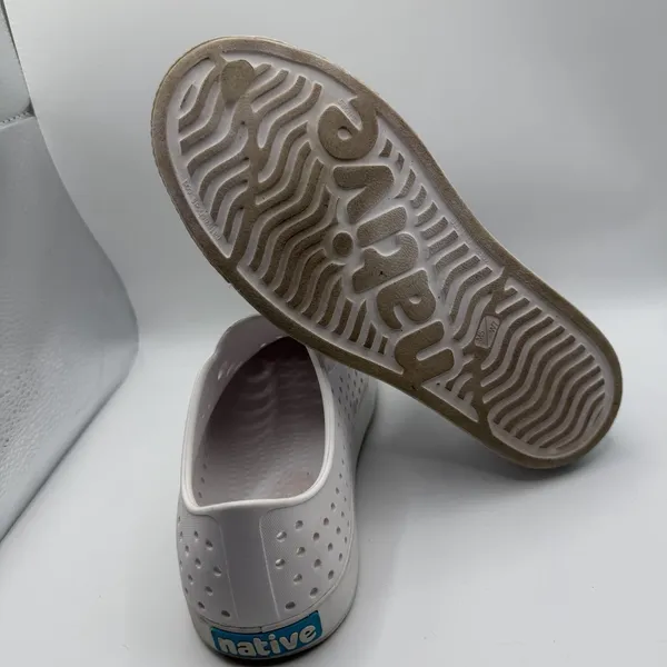 Native Jefferson Adult Unisex Shoes, Shell White/Shell White, W7/M5 - Image 7