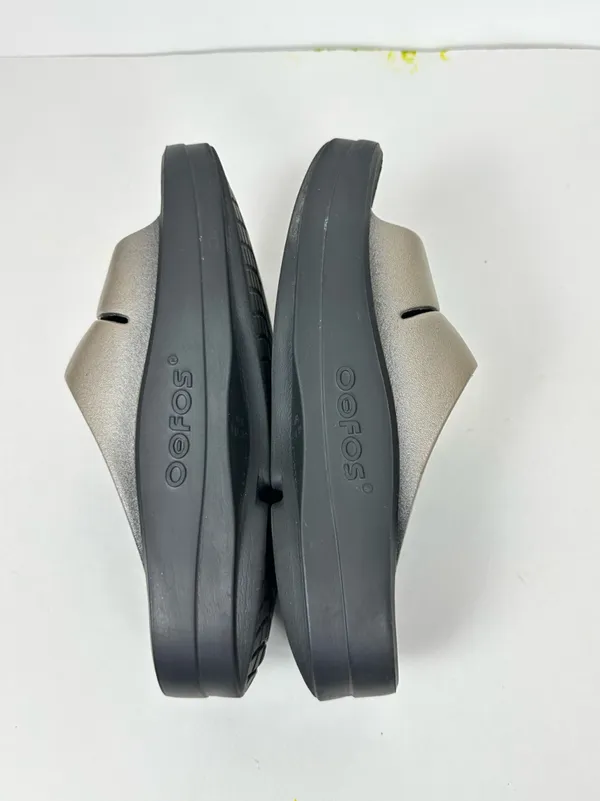 OOFOS OOmega OOahh Luxe Womens Size 8.0 Latte Platform Recovery Slide Sandals - Image 6