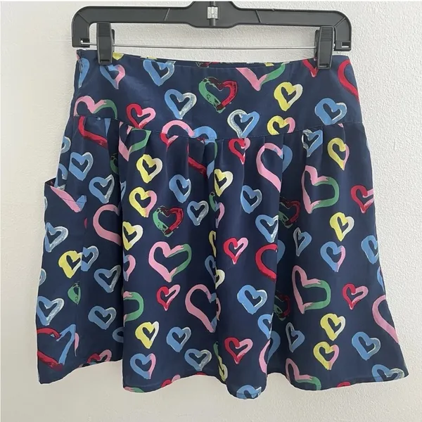 NEW Urban Outfitters mini skirt heart Rainbow Colorful size 2 - Image 5