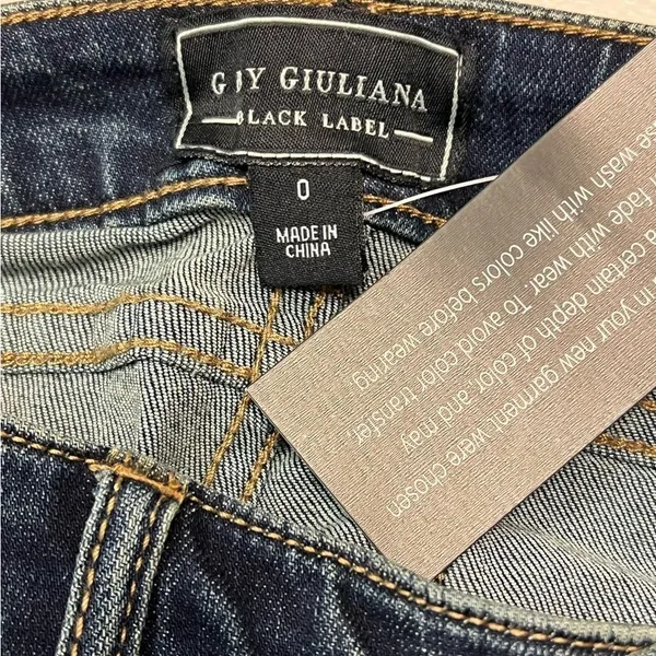 G‎ by Giuliana Embroidery Jeans Blue Size 0 - Image 5