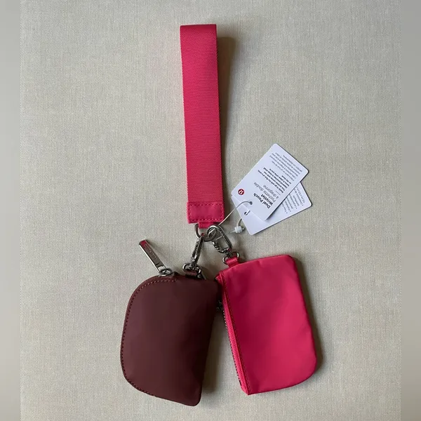 Lululemon Dual Pouch Wristlet - Ancient Copper/Glaze Pink - Image 10